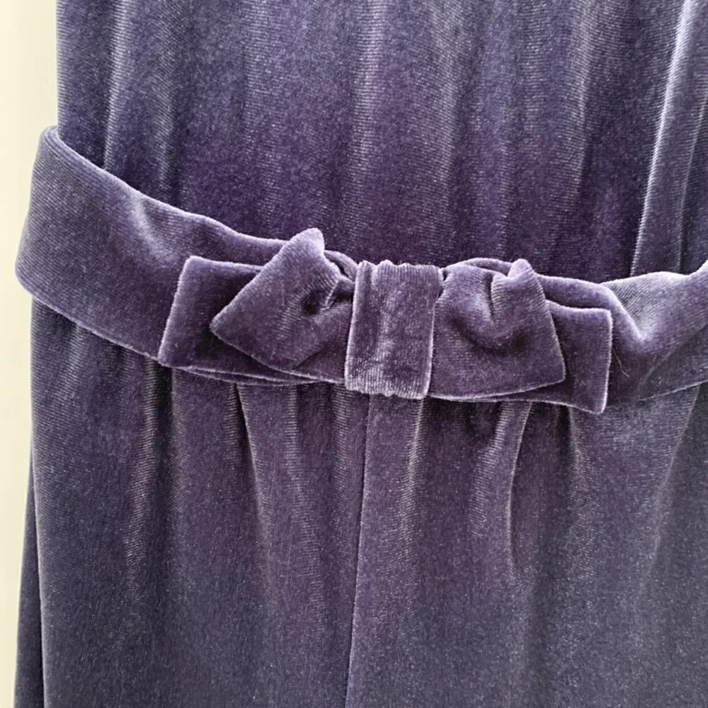 Genuine Kids Navy Velvet Romper